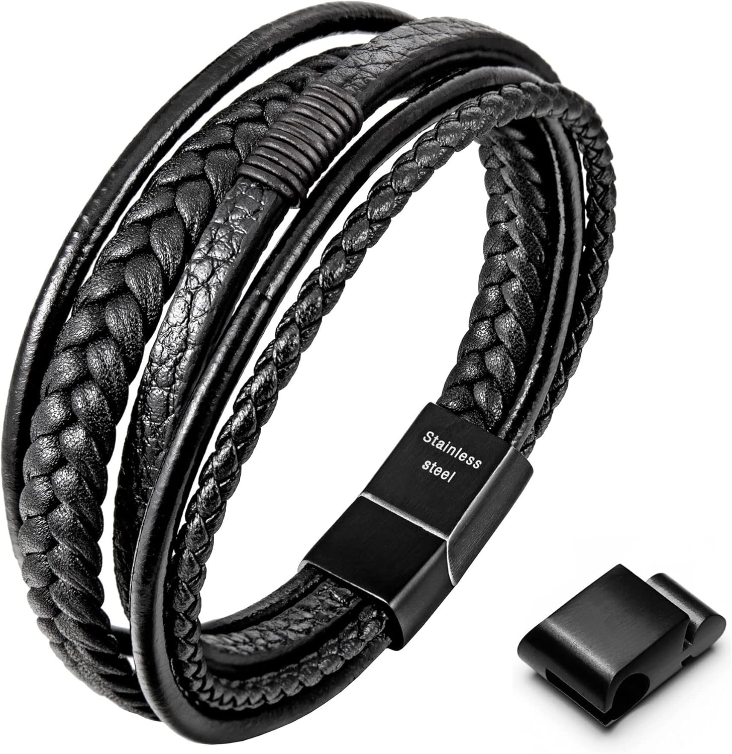 Speroto Adjustable Leather Bracelet - Stylish & Versatile