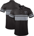 FOCO NFL Team Color Chest Stripe Men's Polo Shirt - Team Pride