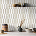 Peel and Stick Backsplash Tile White and Beige Slate - Durable Self
