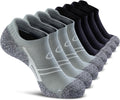No Show Sports Compression Socks for Men Women - Cushion 4/8 Pairs