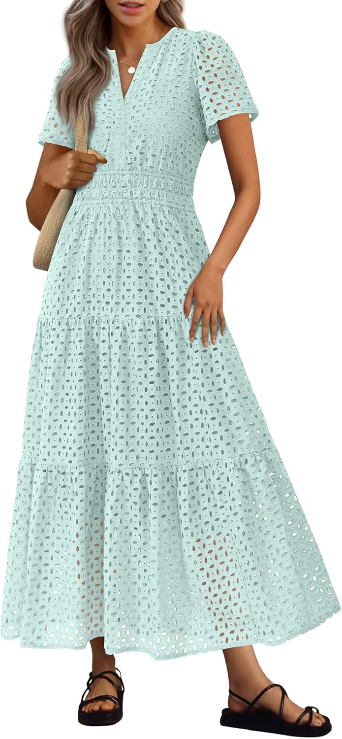 PRETTYGARDEN Womens Summer Maxi Dress for Beach and Vacation