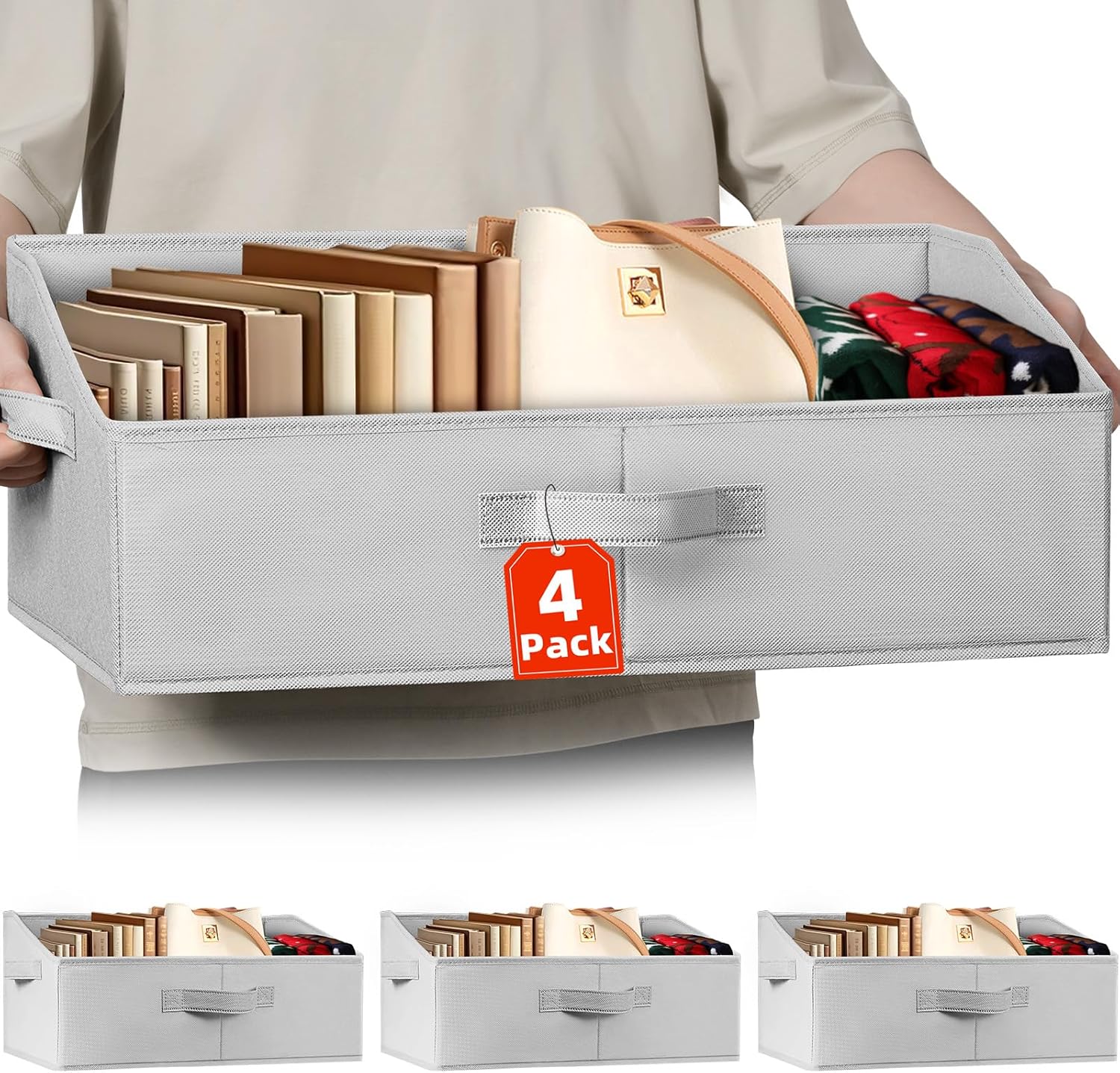 Extra Large Closet Organizers Bins for Home Clothes Storage