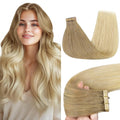 GOO GOO Tape in Hair Extensions 20in Ombre Beige Blonde - Seamless
