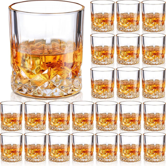 24 Pack 10 oz Whiskey Glasses - Stylish Bulk Set