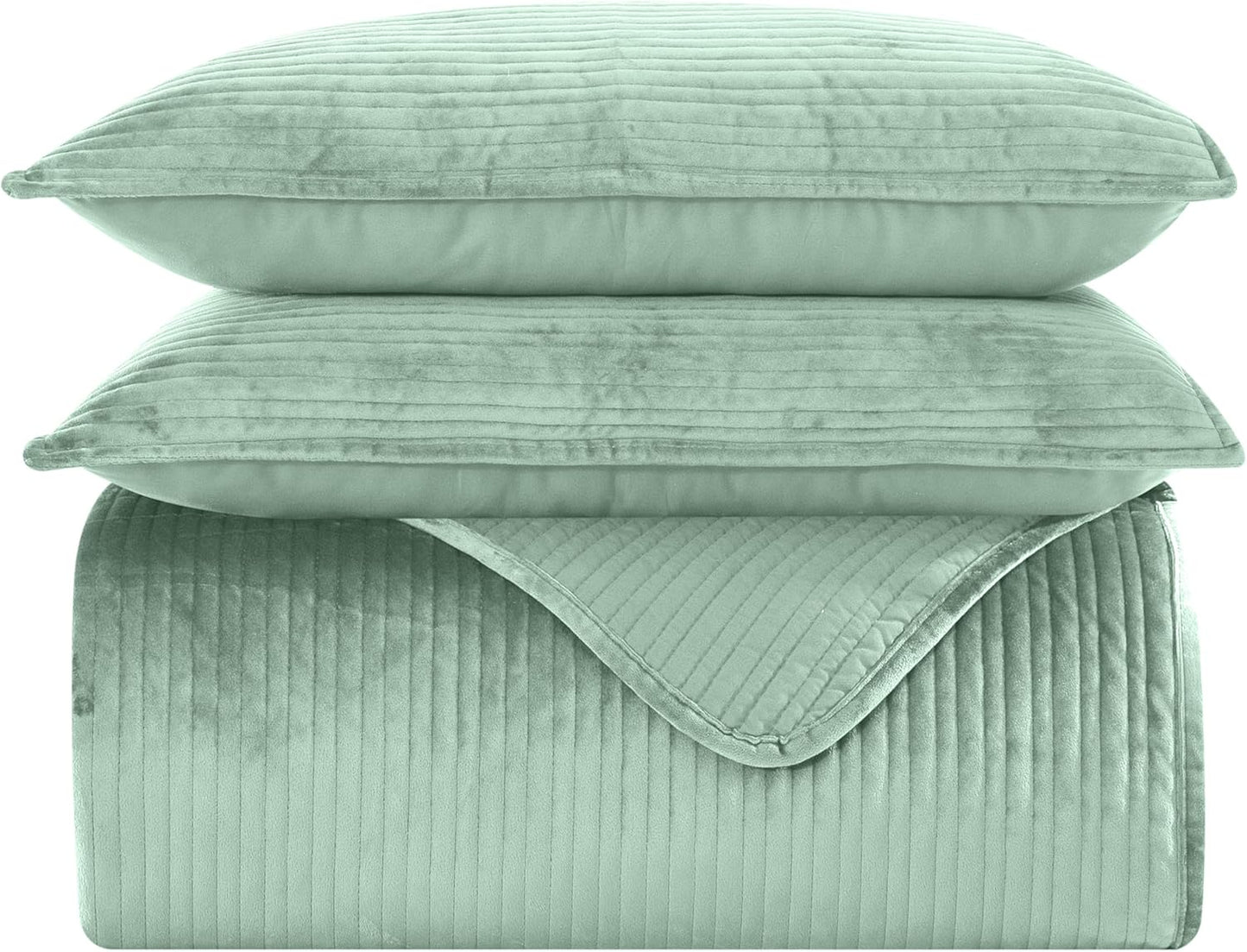 Elegant Comfort Luxury Velvet Corduroy Stripe Quilt Set Review