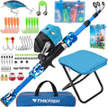 Kids Fishing Pole Set 1.5m Telescopic Rod Reel Combo - Starter Kit