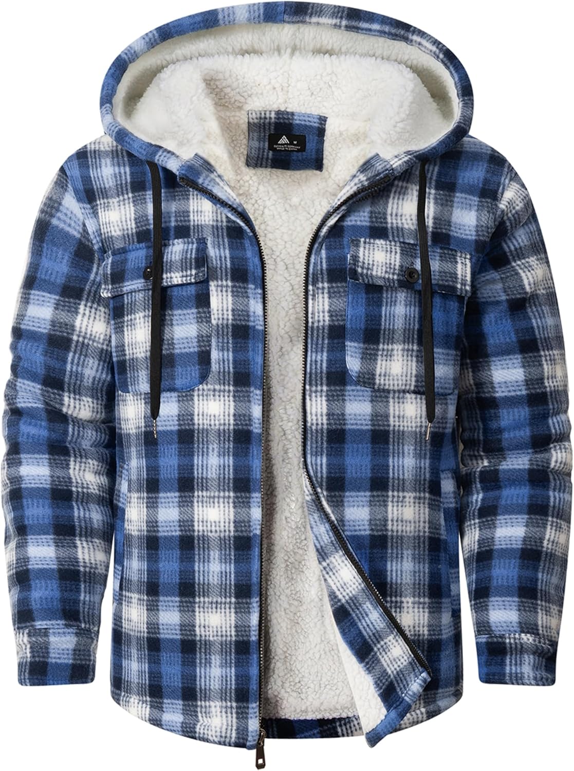 SCODI Men's Flannel Shirt Jacket for Winter Outwear Comfort