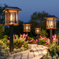 Solar Pathway Lights Outdoor Dual-Tone 25 LM Warm White - Durable