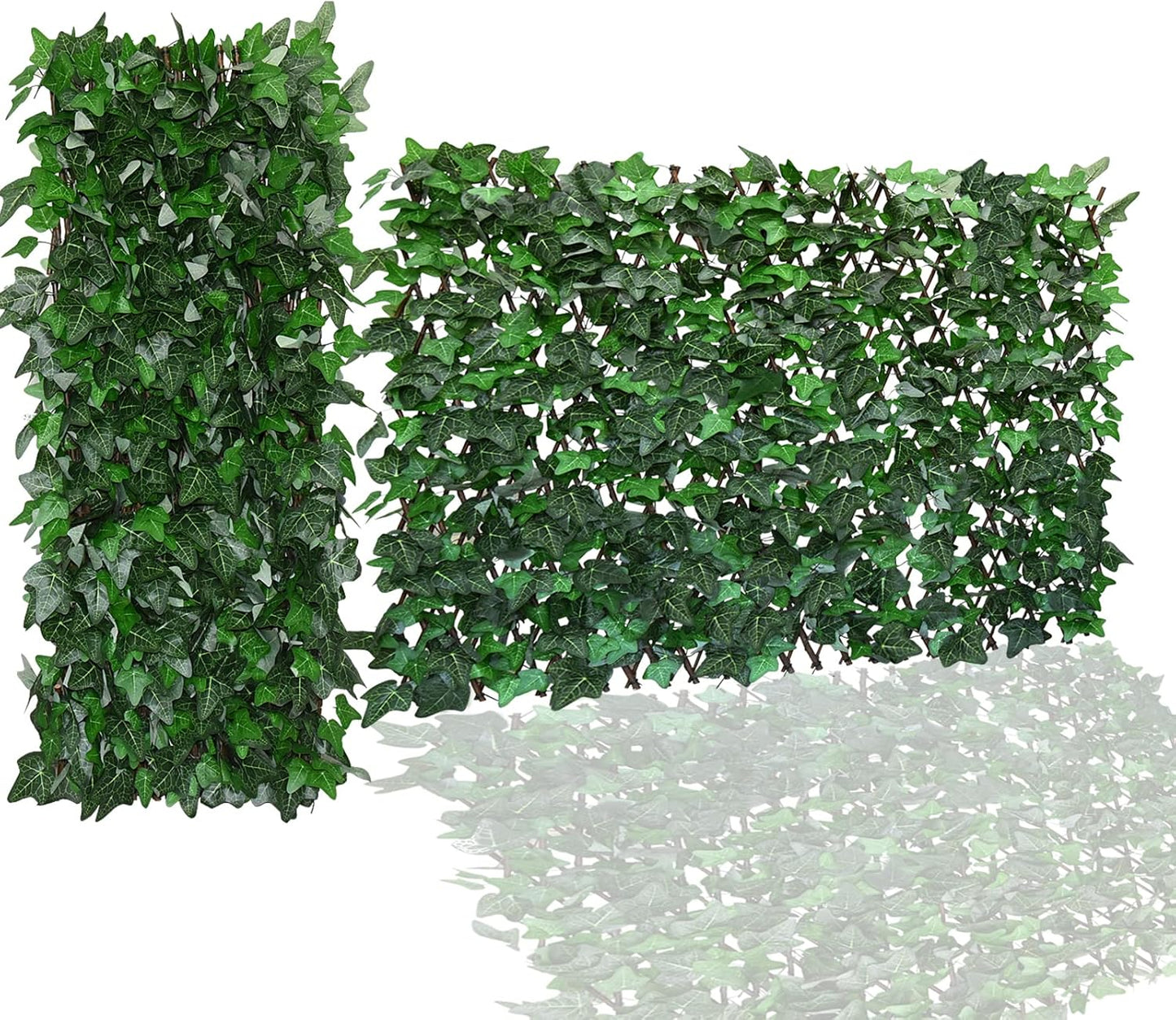 Expandable Faux Ivy Fence for Outdoor Privacy and Decor Needs