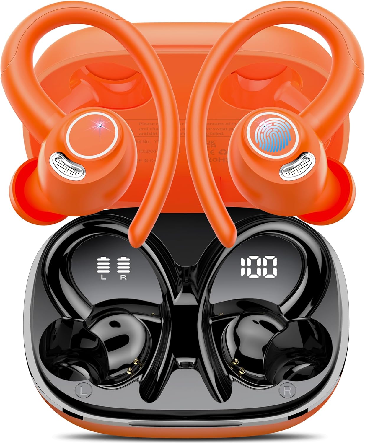 Jesebang Bluetooth 5.3 Earbuds: HiFi Sound, 40H Battery, IPX7 Waterproof