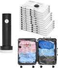 SUOCO Travel Vacuum Bags for Luggage - Space Saving Packing Set