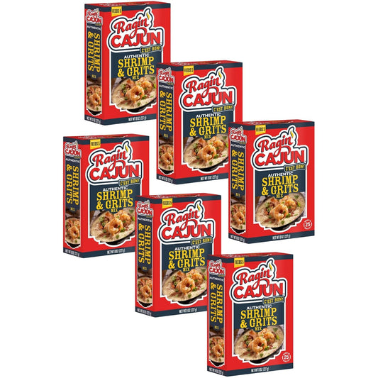 Ragin Cajun Shrimp and Grits 8oz Pack of 6 for Flavor Lovers