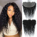 Deep Wave HD 13x6 Lace Frontal Human Hair - Natural Black 12in