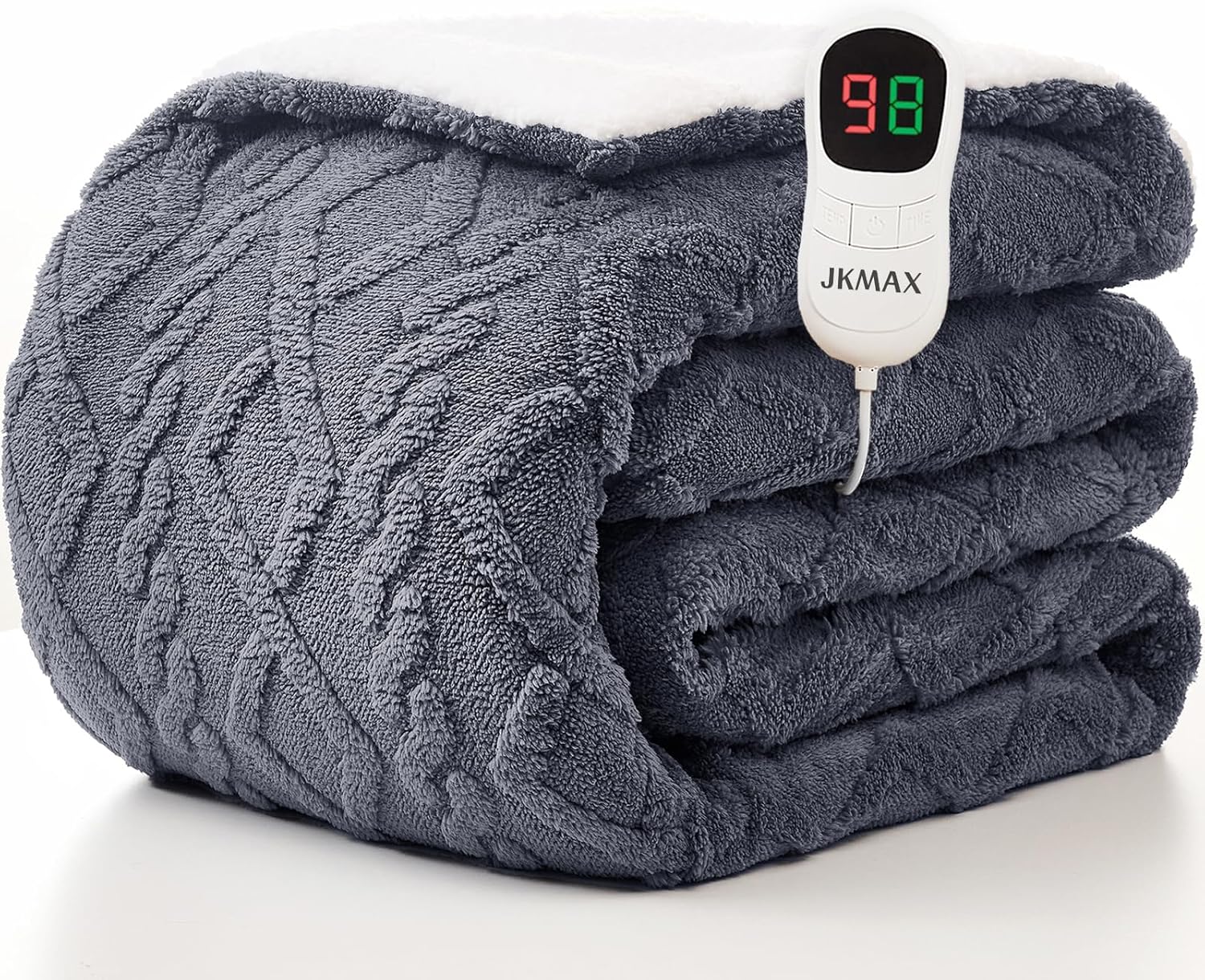 JKMAX Heated Electric Blanket Twin Size for Ultimate Comfort