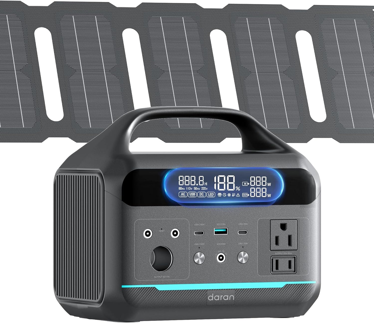 Portable Solar Power Station: Reliable Energy Source for Outdoor Adventures!