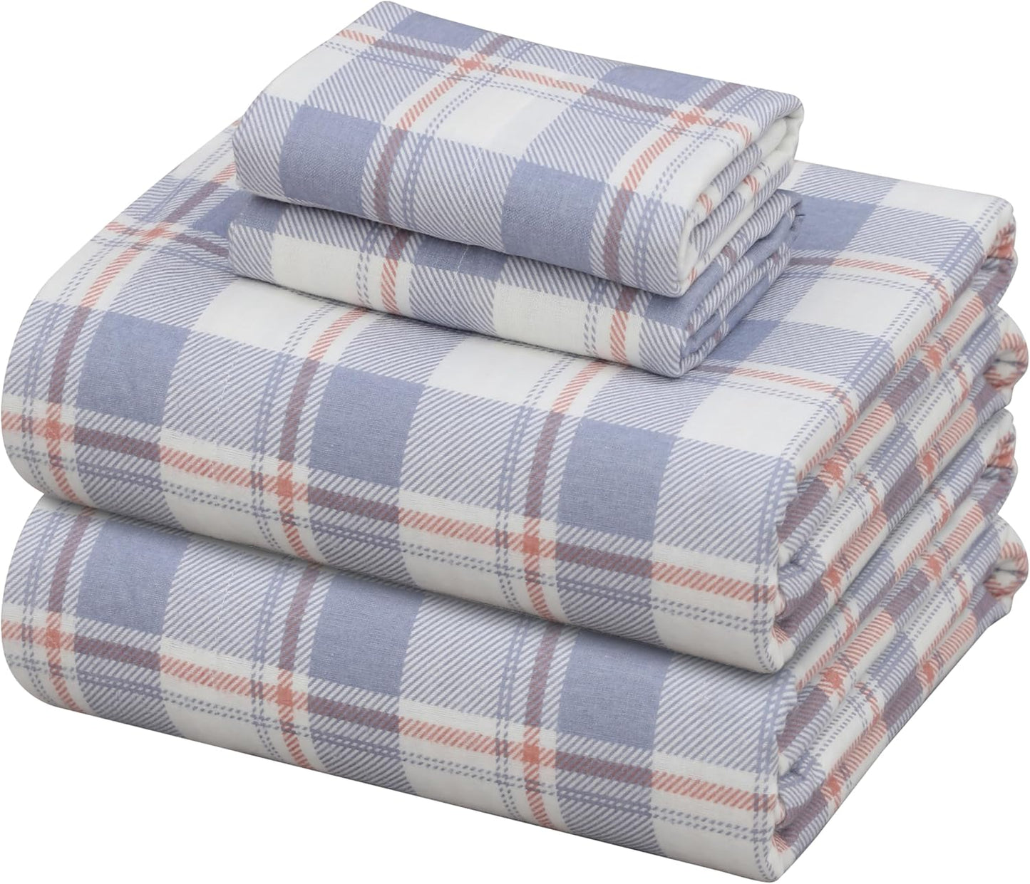 ZOYER Flannel Sheets King Size Set - Soft Cozy Bedding