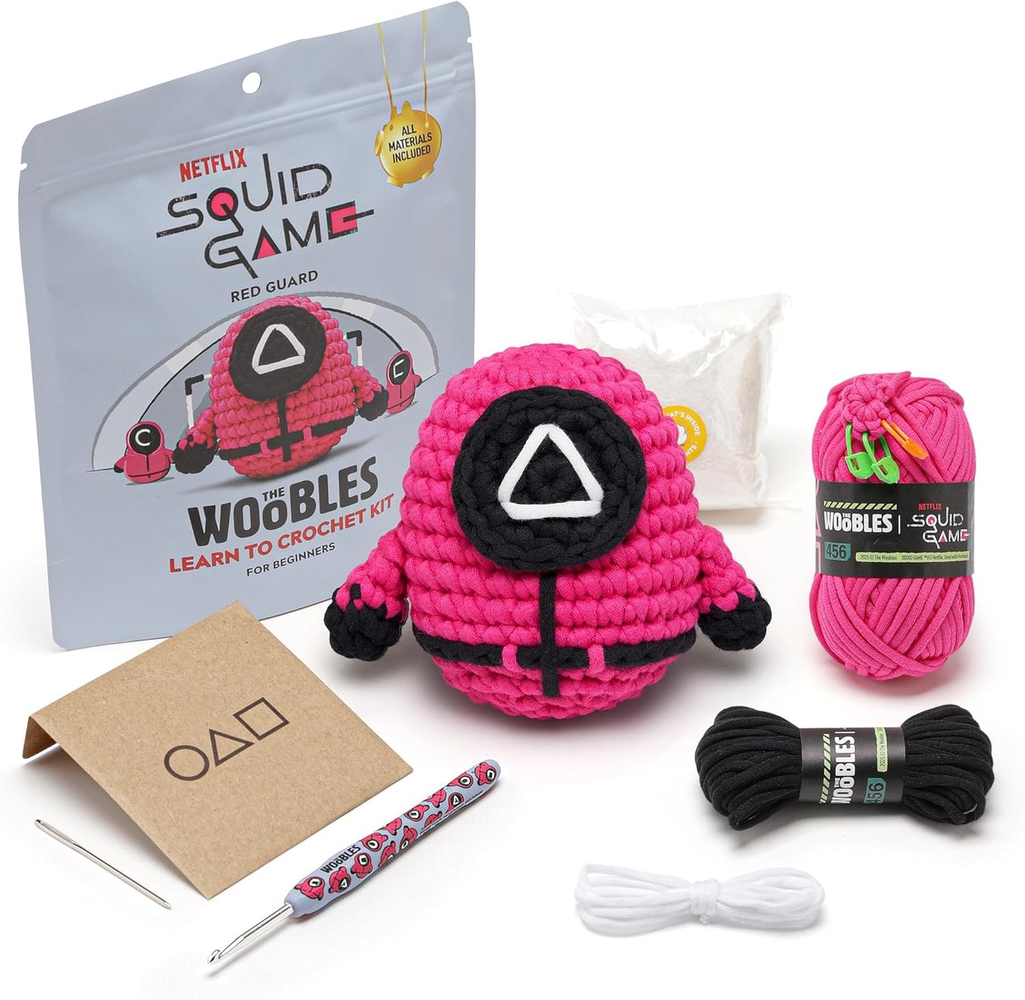 The Woobles Beginners Crochet Kit for Squid Game Characters