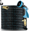 50ft Expandable Garden Hose With 10-Pattern Nozzle - Lightweight Reach