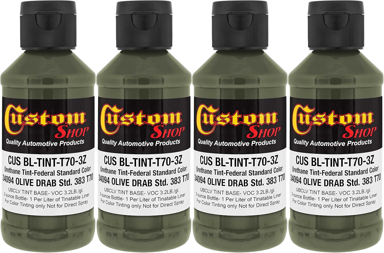 Custom Coat Camouflage Series Urethane Tint Concentrate Pack of 4