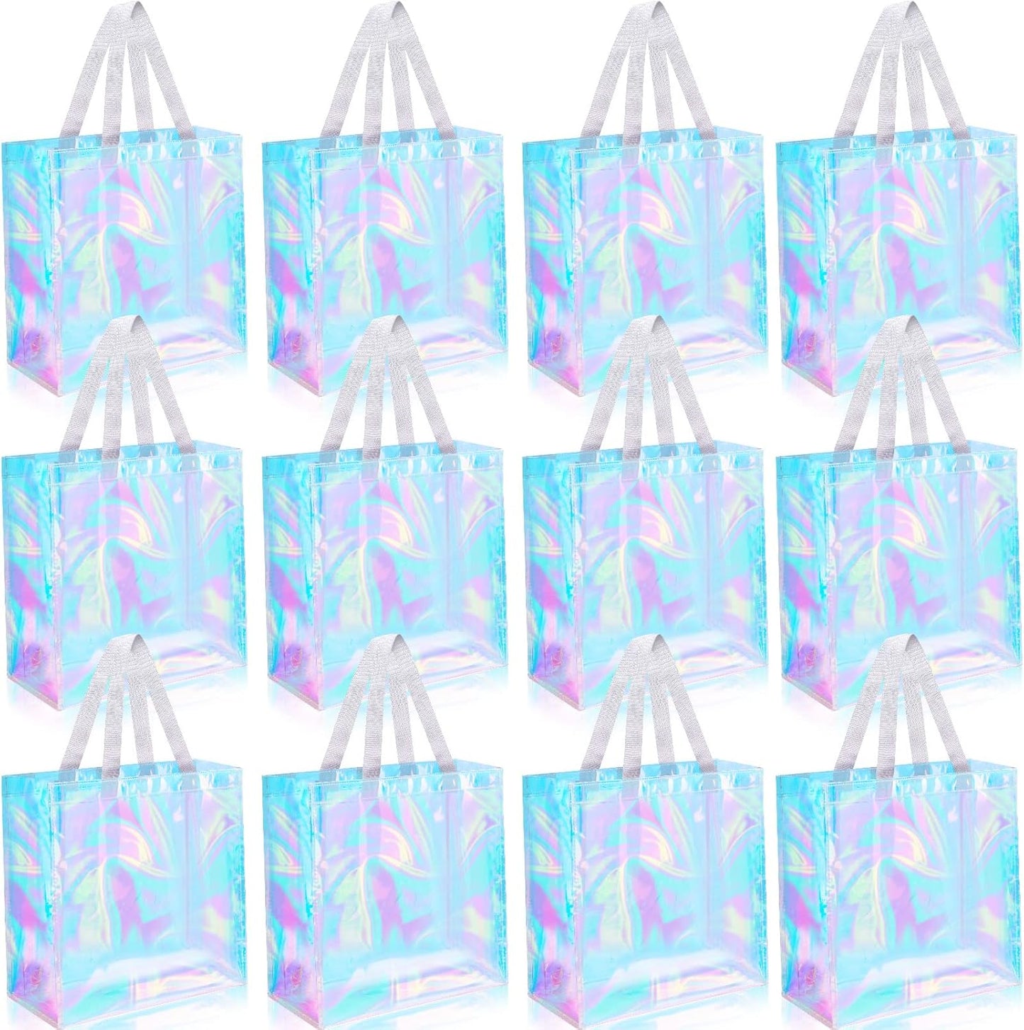 12 Pcs Bulk Clear Tote Bags for Stadiums and Events