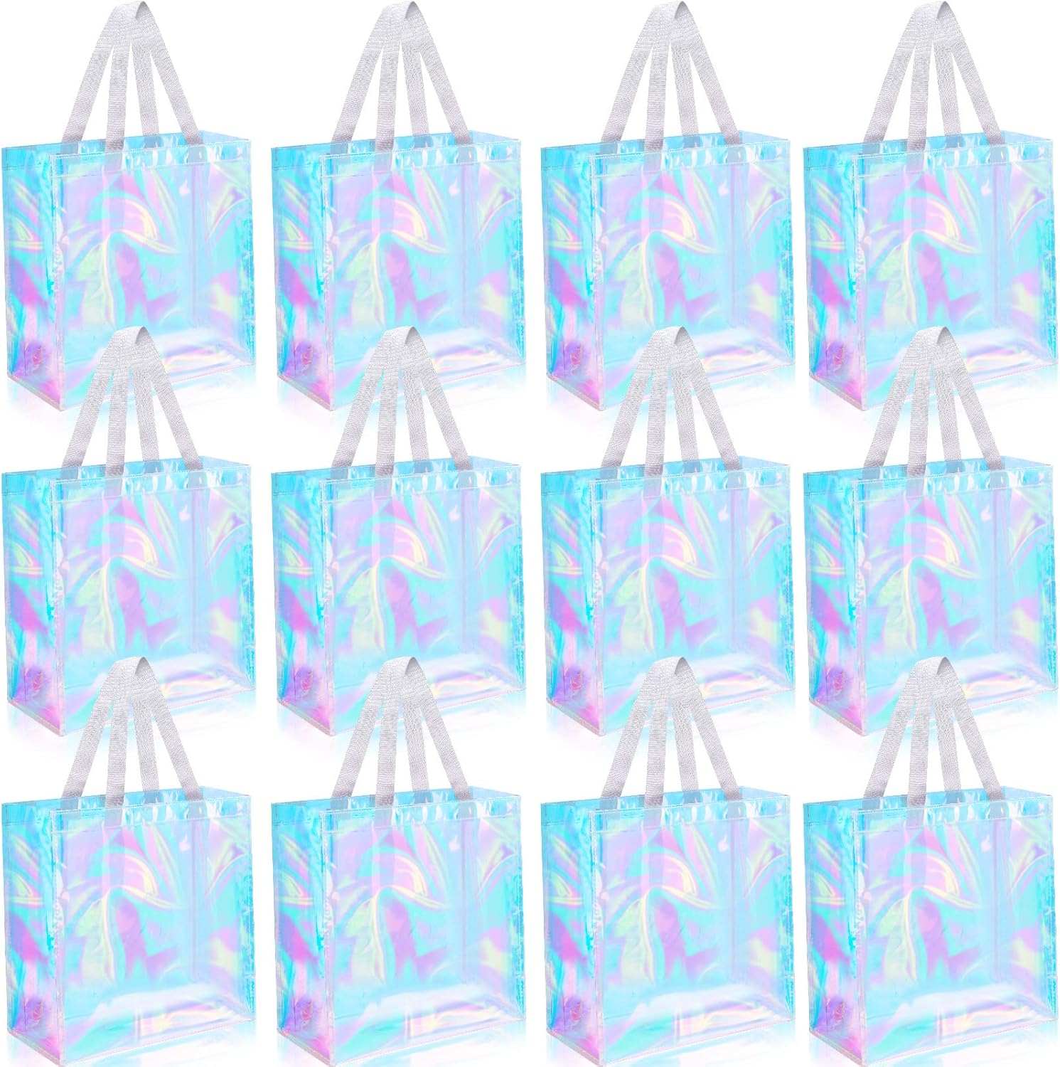 12 Pcs Bulk Clear Tote Bags for Stadiums and Events