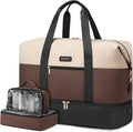 Spacious Women's Travel Duffel Bag with Shoe Compartment for Weekends