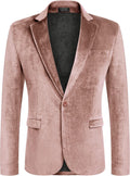 Velvet Blazer Notched Lapel Tuxedo Jacket - Elegant Party Blazer