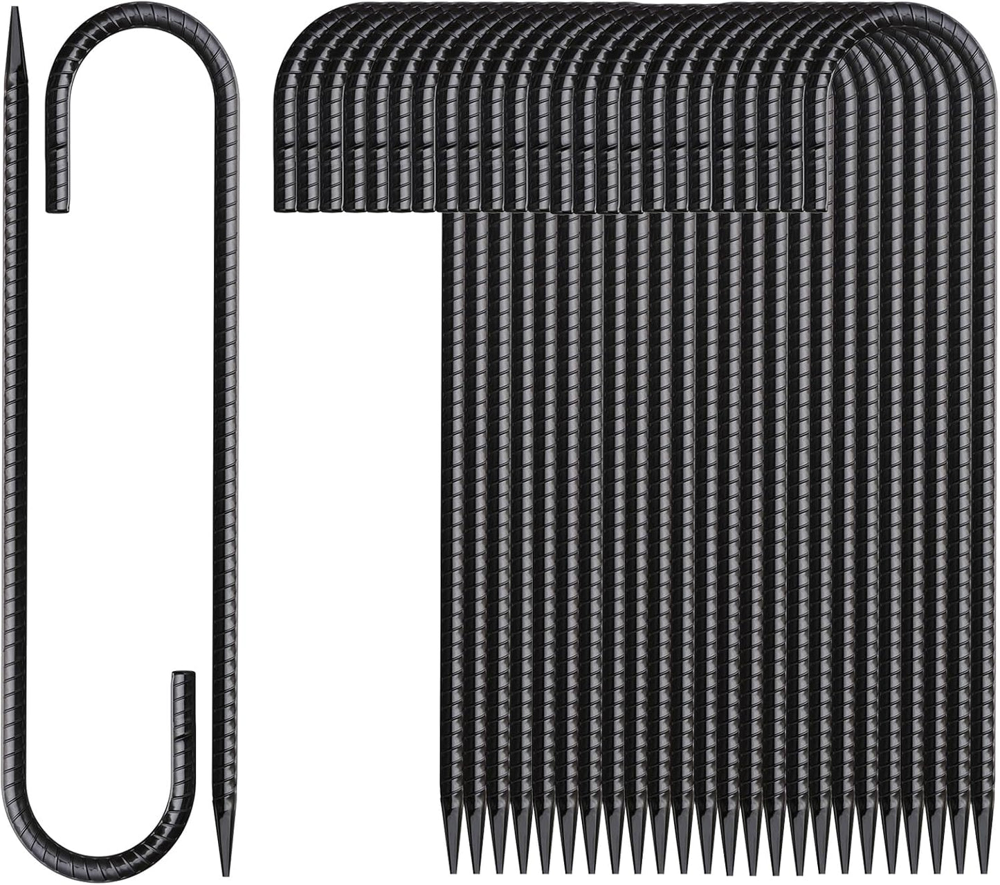 16 Inch Heavy Duty Rebar Stakes for Tent and Ground Anchoring