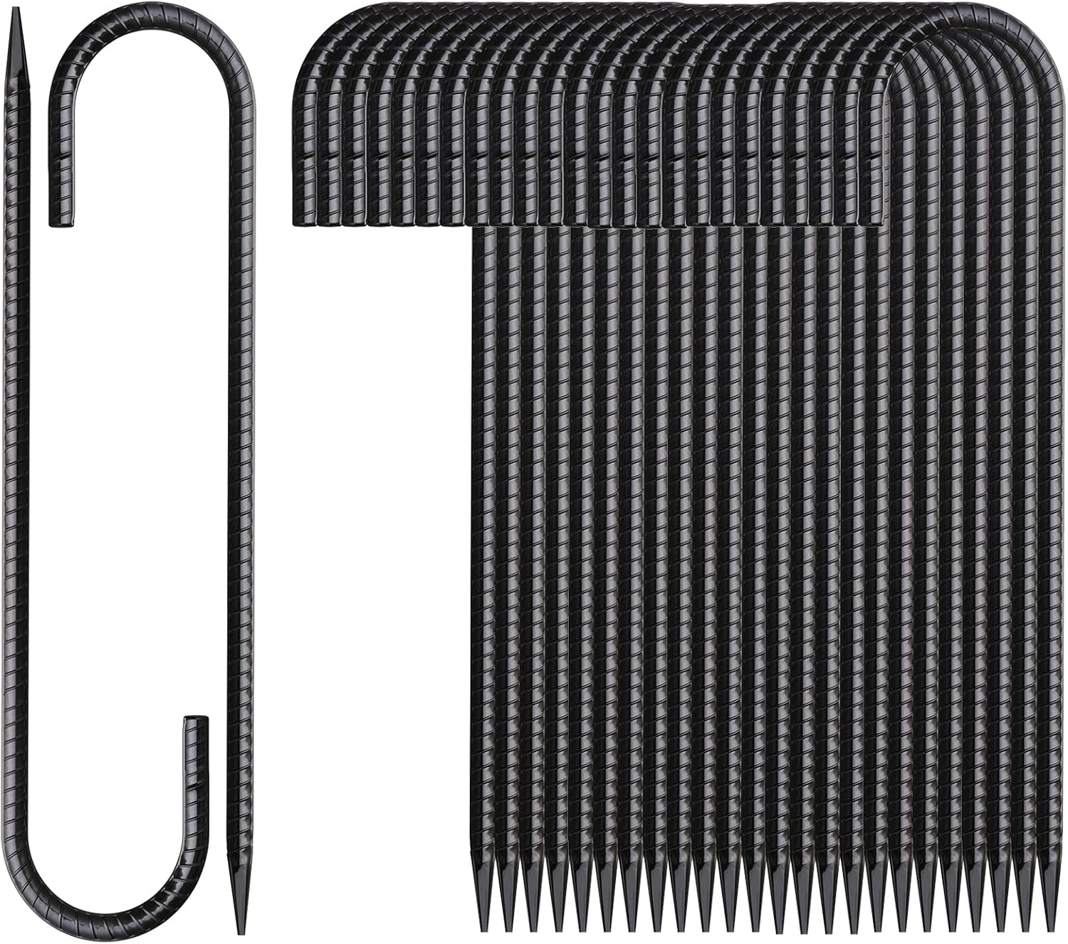 16 Inch Heavy Duty Rebar Stakes for Tent and Ground Anchoring