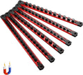 Magnetic Socket Organizer Rails - Heavy Duty 6-Piece Set