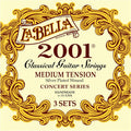 La Bella 2001 Medium Tension Silver-Plated Classical Strings - Pack