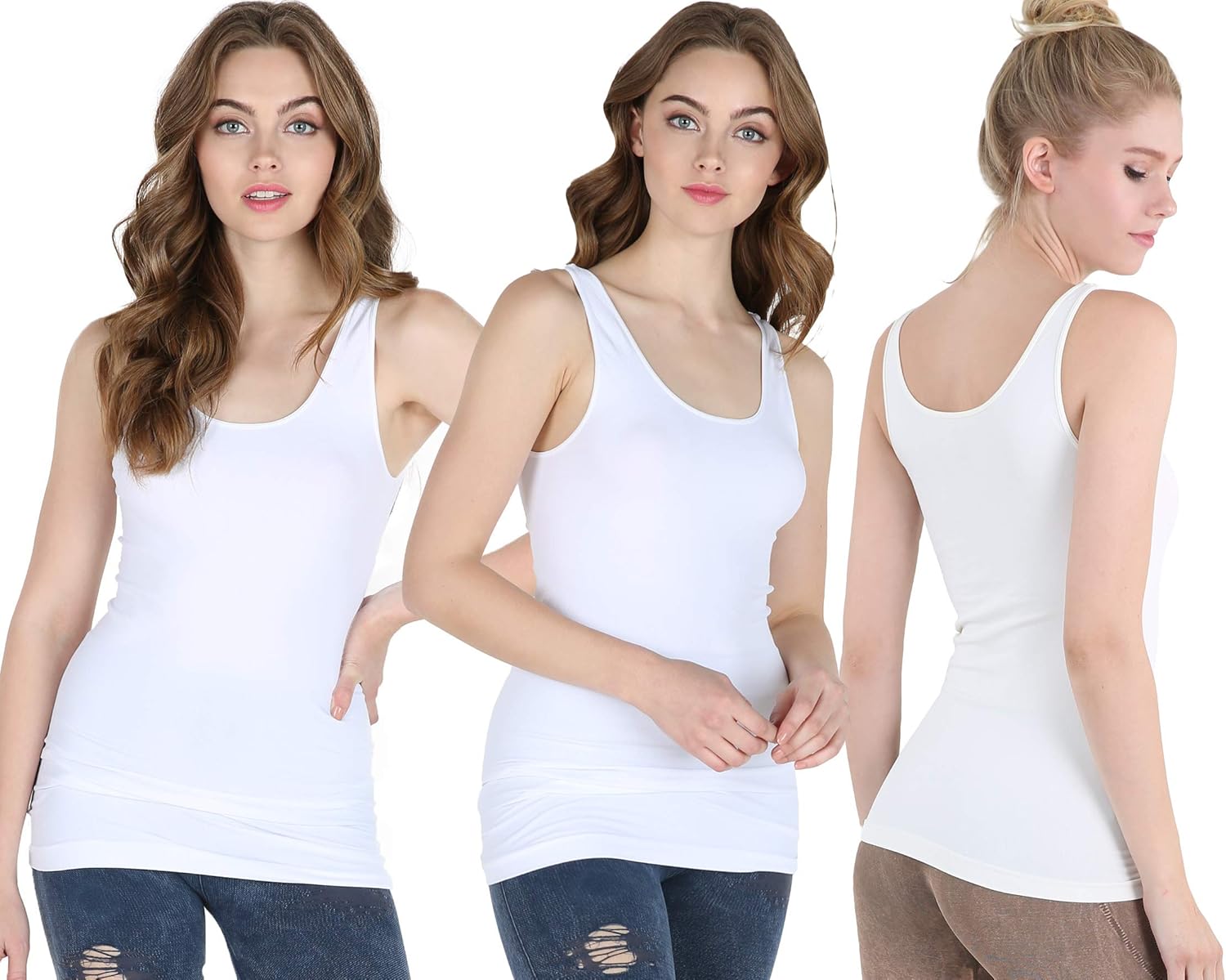 NIKIBIKI Women Seamless Premium Classic Tank Top for All Occasions