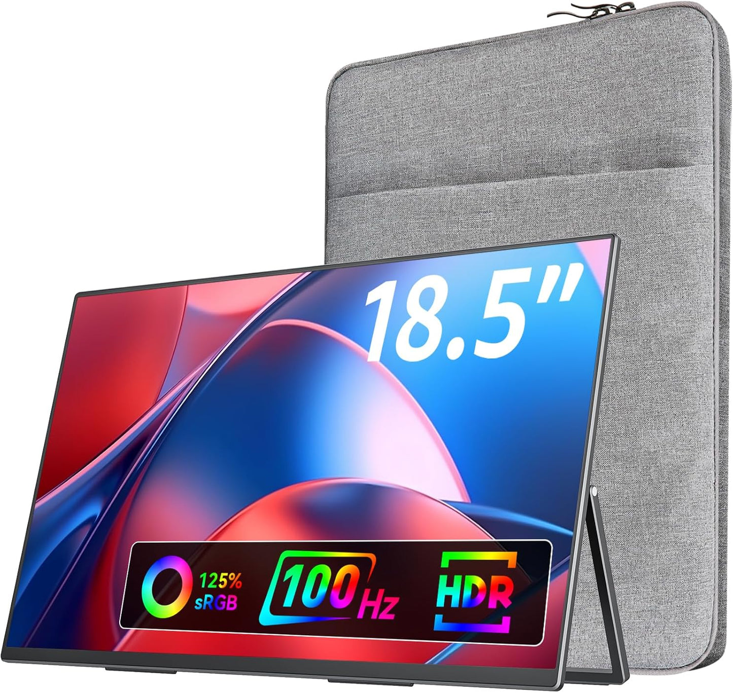 VisionOwl 18.5 Portable Gaming Monitor - 100Hz FHD IPS