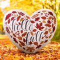 Fall Inflatable Heart Shaped Maple Leaf 5ft Yard Decoration - LED Glow