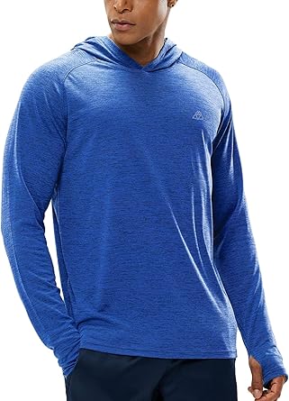 Haimont Men's Long Sleeve Lightweight Sun Hoodie for UV Protection