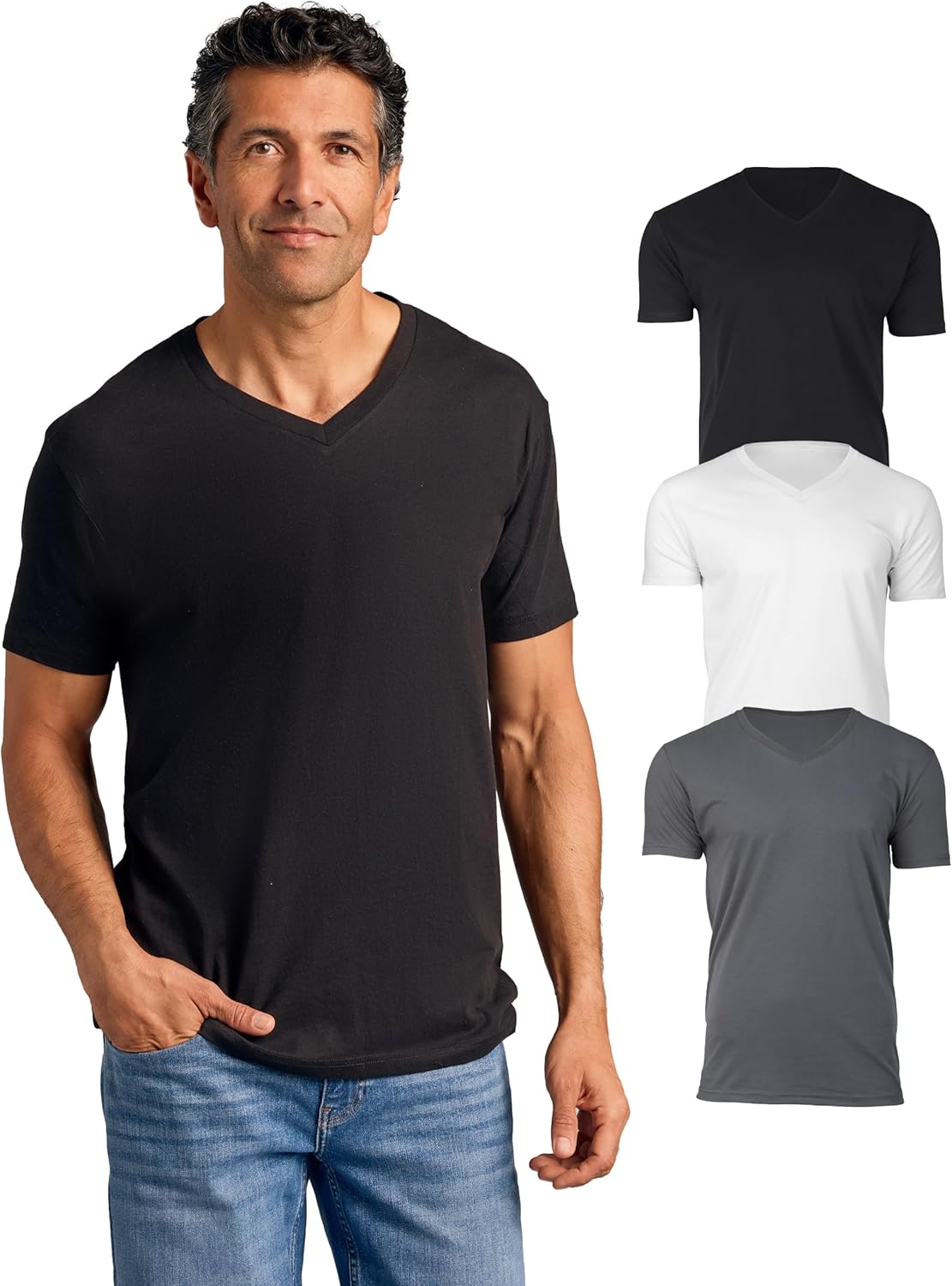 True Classic Mens V Neck T Shirts for All-Day Comfort and Style