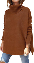 ANRABESS Oversized Turtleneck Batwing Sweater - Casual Tunic