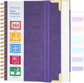 Spiral Notebook 365 Page Hardcover Leather Journal - Large B5 Lined