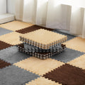 Plush Foam Floor Mat Tiles 36 Pcs Interlocking Play Mat - Soft