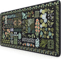 Large Mouse Pad for Desk XXL Floral Desk Mat - Oversized Keyboard Mat