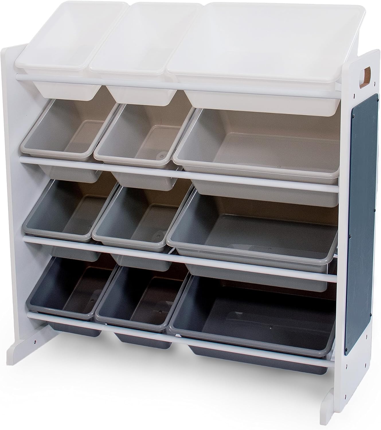 Humble Crew 12-Bin Toy Organizer for Kids' Playrooms and Nurseries