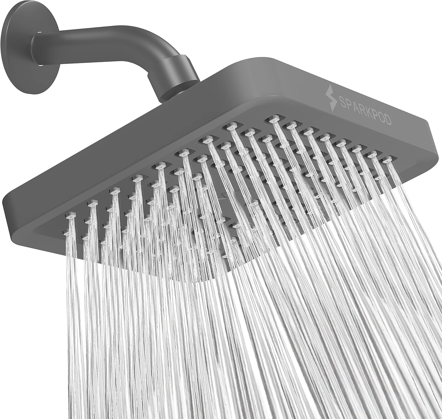 SparkPod High Pressure Rain Shower Head - Luxury Design 6 in