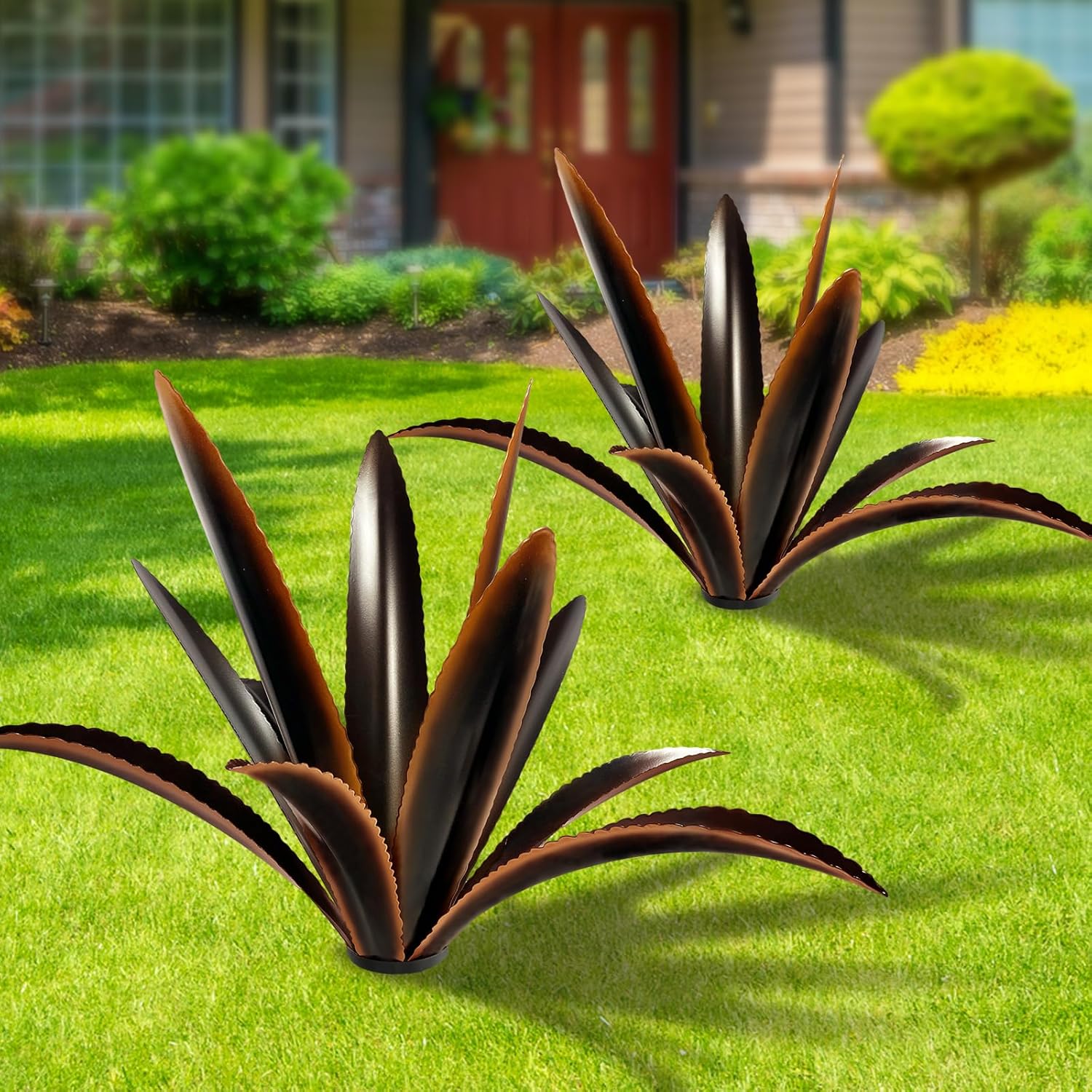 TOMBABY Enlarge Thickened Wind Resistant Agave Garden Art