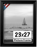 Black 23x27 Picture Frame 0.75 in Wide - Handmade Solid Wood Frame