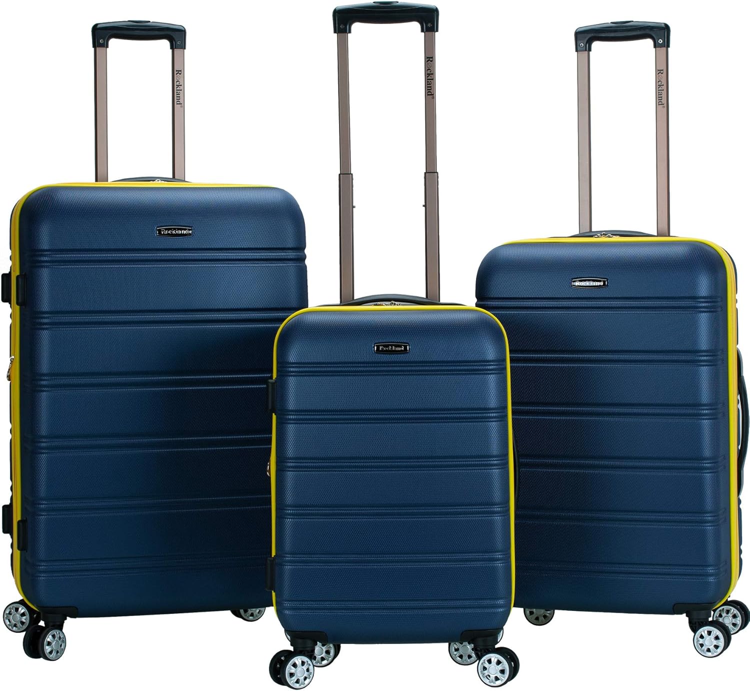 Rockland Melbourne Hardside Expandable Luggage Set with Wheels