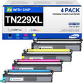 TN229XL TN229 Toner 4 Pack Compatible with Brother Printers - High