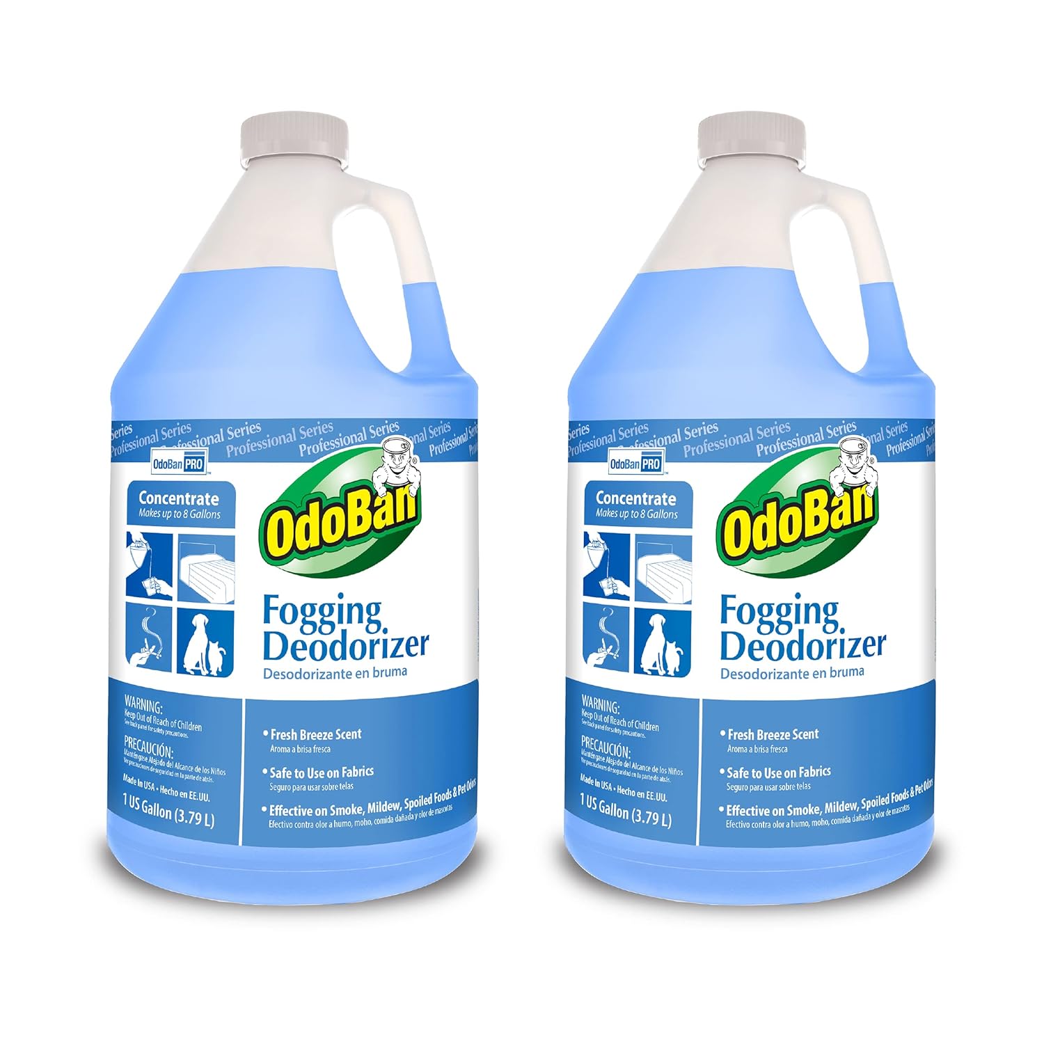 OdoBan Fogging Deodorizer Concentrate Set of 2 Gallons for Odors
