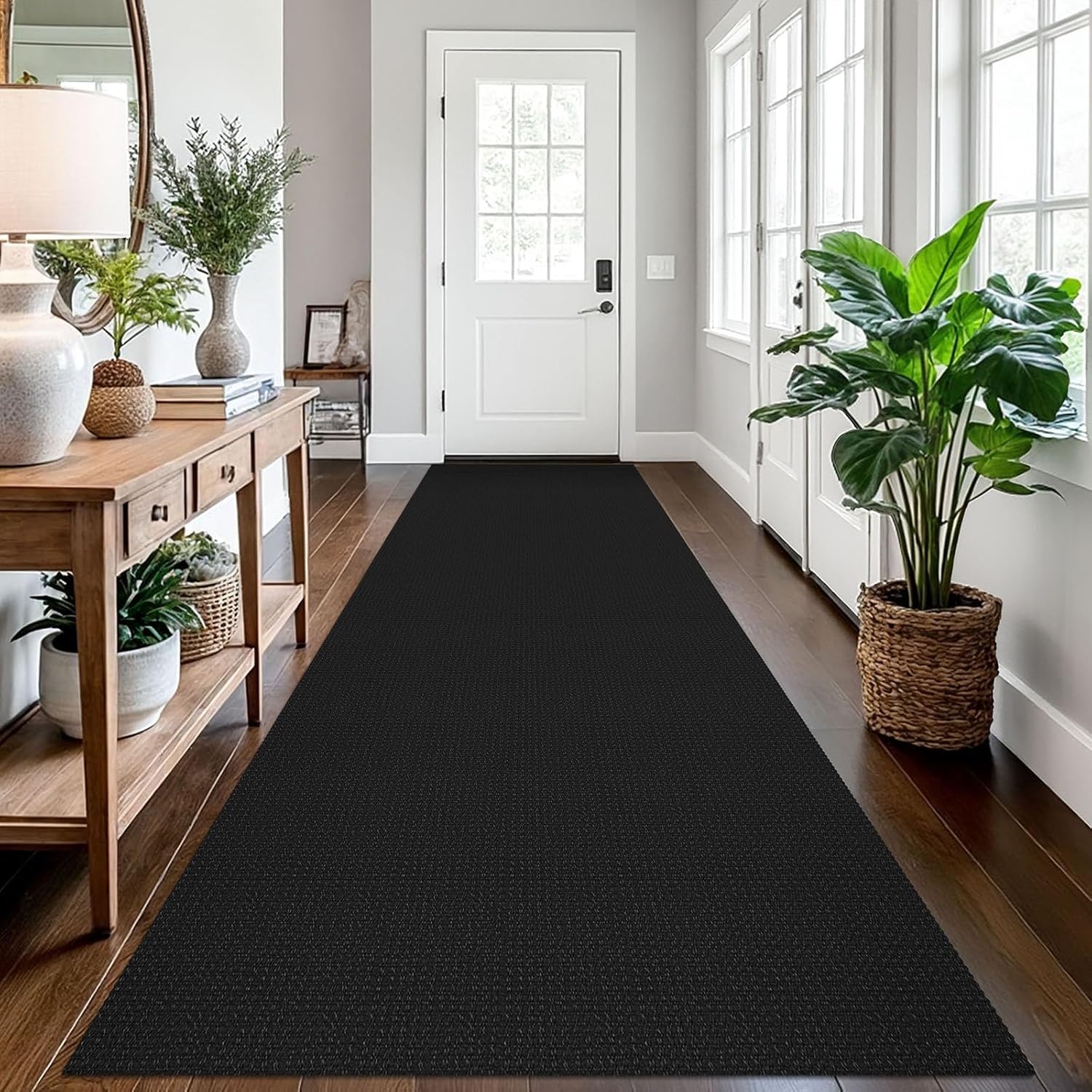 EARTHALL Runner Rug 3x12 Ft Washable Non Slip Entryway Runner