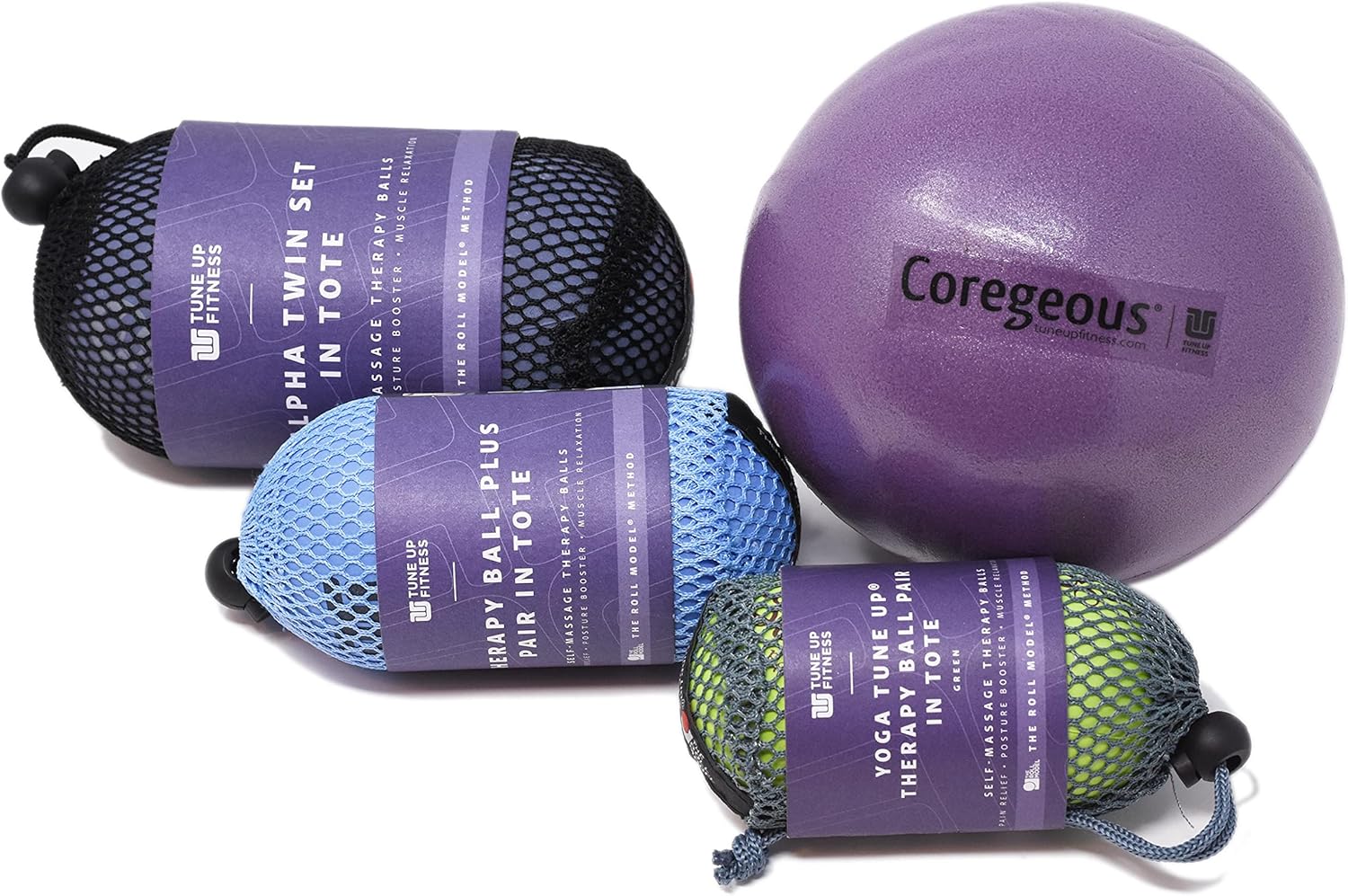 Yoga Tune Up Ball Variety Pack in Stylish Tote