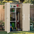 60 cu ft Tall Outdoor Storage Shed - Vertical Waterproof Cabinet